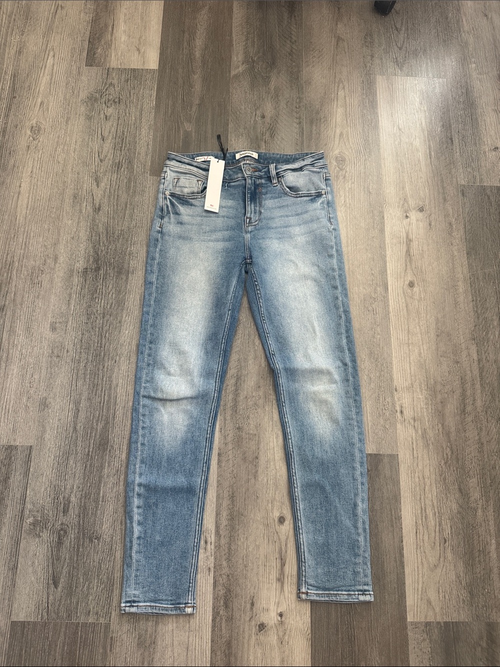 Vigoss Light Blue Skinny Jeans - Faded Stretch Denim Size 28x27 NWT
